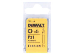 DT7225 Torsion Bits PZ1 x 50mm (Pack 5)