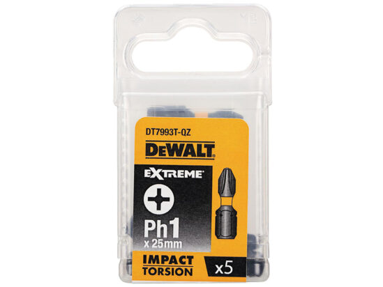 Impact Torsion Bits PH1 x 25mm (Pack 5) - Image 2