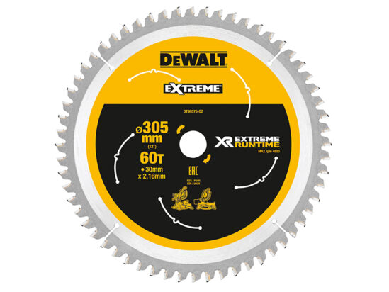 XR FlexVolt Mitre Saw Blade 305 x 30mm x 60T