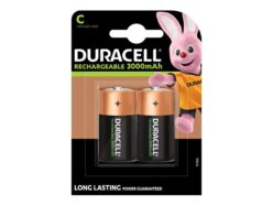 C Cell 3000Mah Rechargeable Batteries (Pack 2)