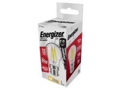 LED BC (B22) Golf Filament Non-Dimmable Bulb, Warm White 470 lm 4W