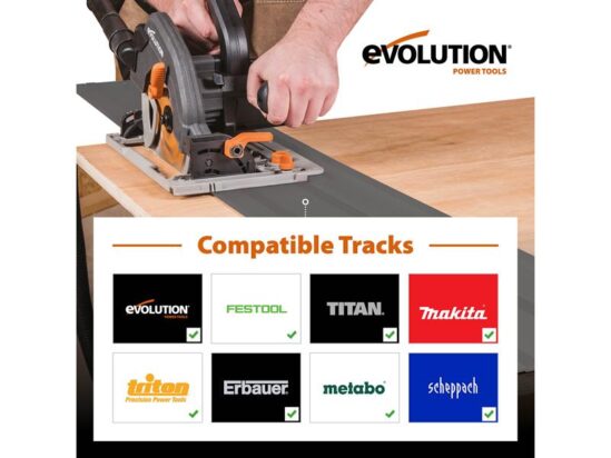 R185CCSX Circular Track Saw Kit 185mm 1600W 110V - Image 2