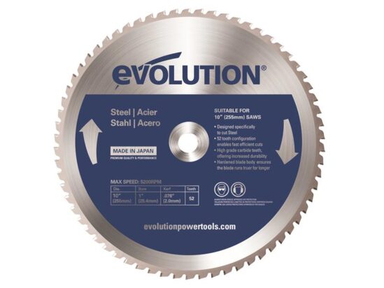 Mild Steel Cutting Mitre Saw Blade 255 x 25.4mm x 52T