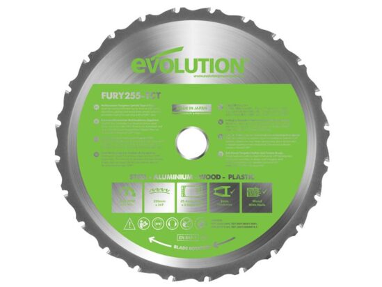 FURY® Multi-Purpose TCT Circular Saw Blade 255 x 25.4mm x 24T