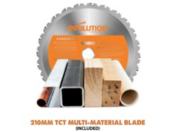 R210SMS+ Pro Multi-Material Sliding Mitre Saw 210mm 1500W 110V