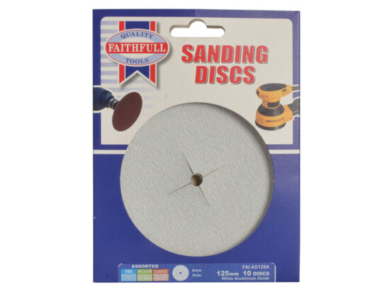 Paper Sanding Disc 6 x 125mm Assorted (Pack 10) - Image 2