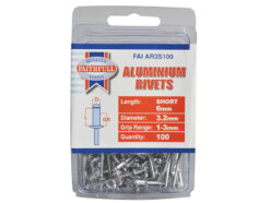 Aluminium Rivets 3.2 x 6mm Short Pre-Pack of 100