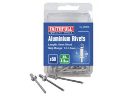 Aluminium Rivets 4.8 x 8mm Short Pre-Pack of 50