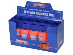 Hi-Vis Nylon Brick Line 100m (330ft) Orange