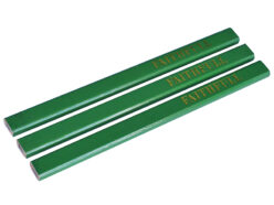 Carpenter’s Pencils – Green / Hard (Pack 3)