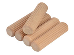 Wood Dowels Fluted 40 x 10mm (Tub 100)