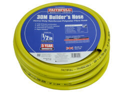 Heavy-Duty Reinforced Builder’s Hose 30m 12.5mm (1/2in) Diameter