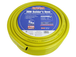 Heavy-Duty Reinforced Builder’s Hose 30m 19mm (3/4in) Diameter