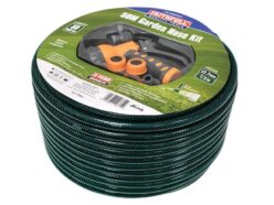 PVC Garden Hose 50m with Fittings & Spray Gun