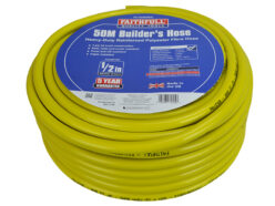 Heavy-Duty Reinforced Builder’s Hose 50m 12.5mm (1/2in) Diameter