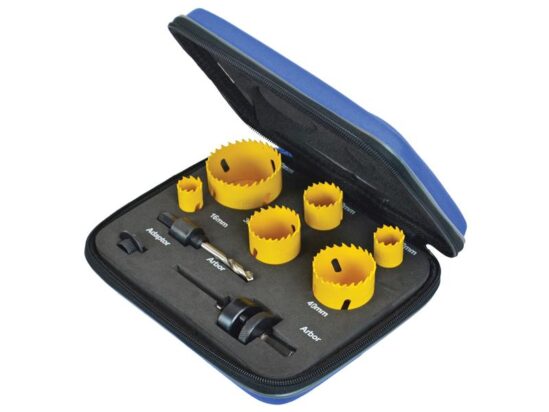 Universal Varipitch Holesaw Electrician's Kit, 9 Piece 16-51mm - Image 2