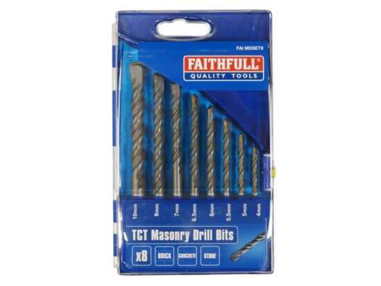 Standard Masonry Drill Set, 8 Piece 4-10mm