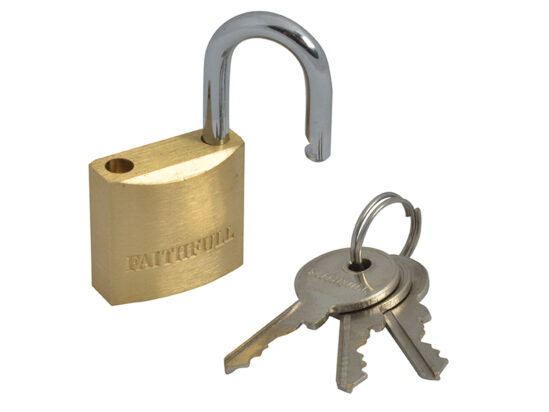 Brass Padlock 25mm 3 Keys - Image 2