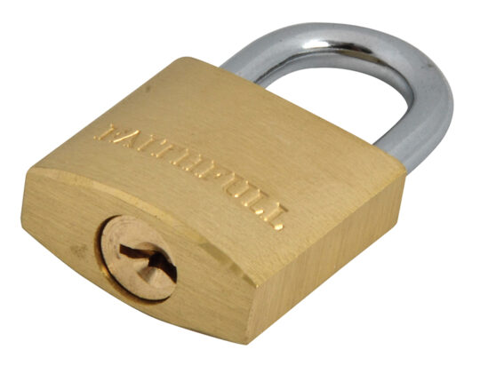 Brass Padlock 25mm 3 Keys - Image 4