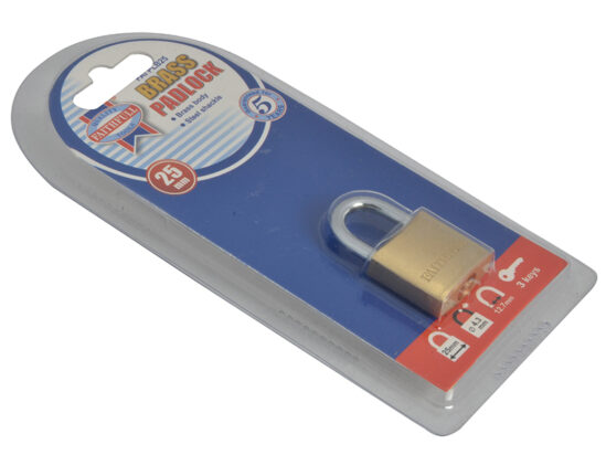 Brass Padlock 25mm 3 Keys - Image 3