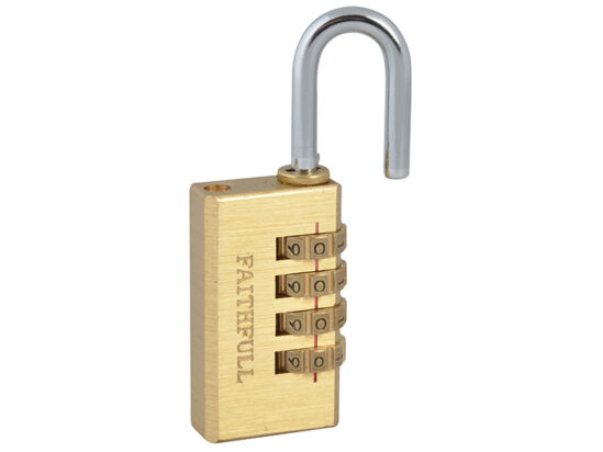 Brass Combination Padlock 28mm - Image 4