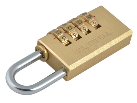 Brass Combination Padlock 28mm - Image 3