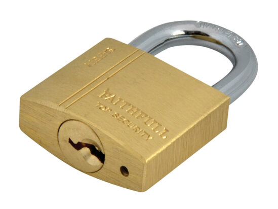 Brass Padlock 30mm 3 Keys - Image 2