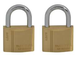 Brass Padlock Keyed Alike 2 x 40mm