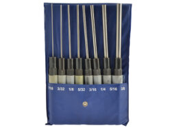 Long Series Pin Punch Set, 8 Piece