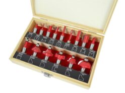 1/2in TCT Router Bit Set, 15 Piece