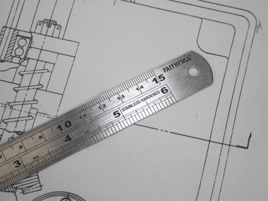 Steel Rule 150mm / 6in x 19mm - Image 4