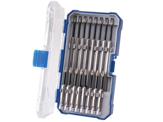 Long Impact Bit Set in Case, 16 Piece