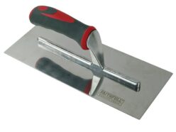 Plasterer’s Finishing Trowel Stainless Steel Soft Grip Handle 11 x 4.3/4in