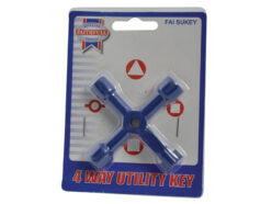 4-Way Services Utility Meter Key