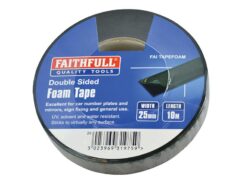 Double-Sided Foam Tape Black 25mm x 10m