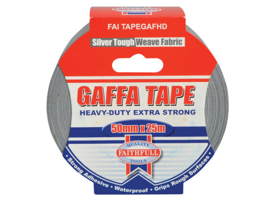 Heavy-Duty Gaffa Tape 50mm x 25m Silver