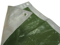 Tarpaulin Green/Silver 3.6 x 2.7m (12 x 9ft) 80gsm