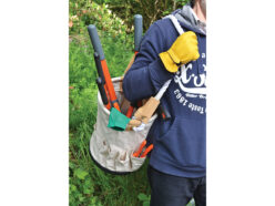 Canvas Tool Bucket with Rope Handle