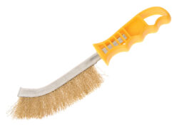 Wire Scratch Brush Brass Yellow Handle