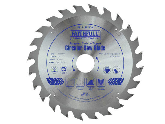 TCT Circular Saw Blade 190 x 30mm x 24T POS