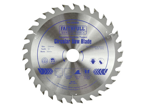 TCT Circular Saw Blade 230 x 30mm x 30T POS