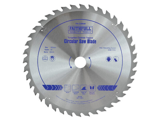 TCT Circular Saw Blade 300 x 30mm x 40T POS