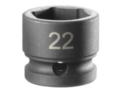 6-Point Stubby Impact Socket 1/2in Drive 22mm