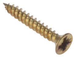 General Purpose Pozi Compatible Screw CSK TT Electro Brass 1.1/2in x 6 Box 200