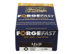 ForgeFast Pozi Compatible Elite Performance Wood Screw ZY 3.0 x 25mm Box 200