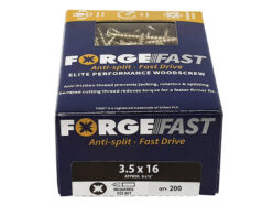 ForgeFast Pozi Compatible Elite Performance Wood Screw ZY 3.5 x 16mm Box 200