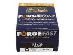 ForgeFast Pozi Compatible Elite Performance Wood Screw ZY 3.5 x 20mm Box 200