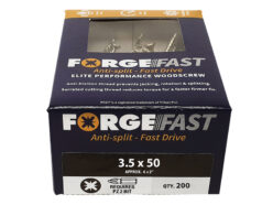 ForgeFast Pozi Compatible Elite Performance Wood Screw ZY 3.5 x 50mm Box 200