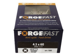 ForgeFast Pozi Compatible Elite Performance Wood Screw ZY 4.5 x 60 mm Box 100