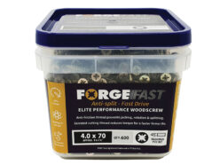 ForgeFast Pozi Compatible Elite Performance Wood Screw ZY 4.0 x 70mm Tub 600